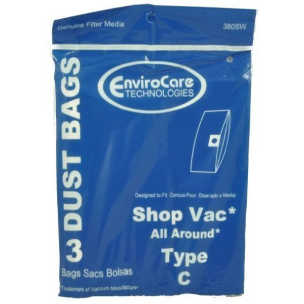 Envirocare Wet Dry Vac Type C Bags 88-2403-04